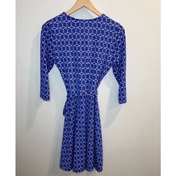 41 Hawthorn Womens‎ Geometrical Pattern Wrap Dress Size Small Belted - Picture 2 of 5